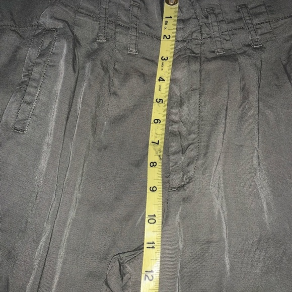 Anthropologie green high rise wide leg pants size 4 - Picture 6 of 7